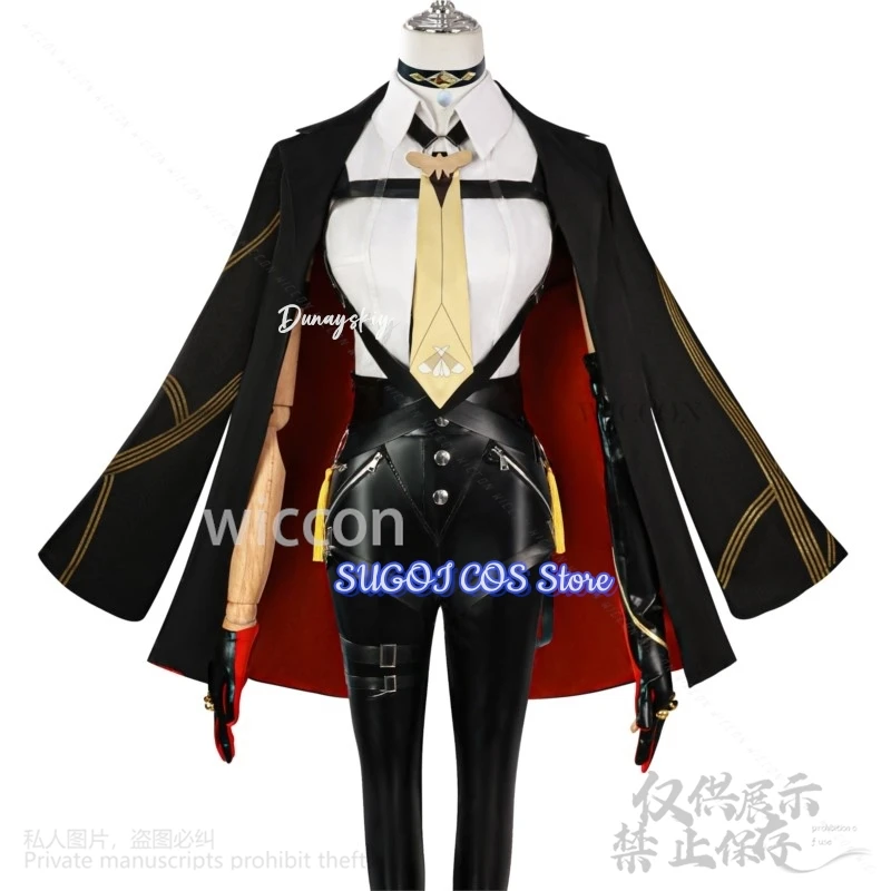 ZZZ Evelyn Cosplay Costume Wig Anime Game Zenless Zone Zero Clothes Uniform Halloween Sexy Cos Party Woman Suit Customized