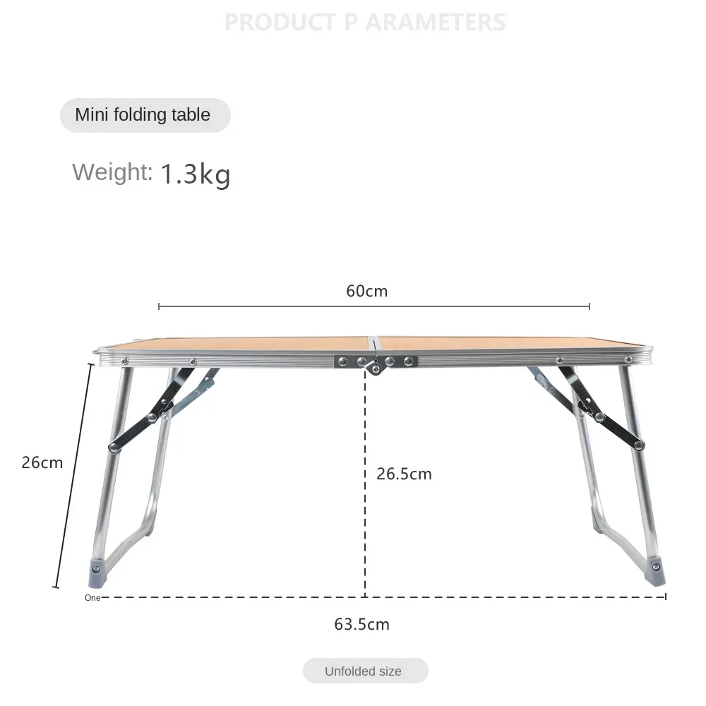 Lightweight Folding Portable  Table Strong Load-bearing Dirt-resistant Simple Installation For Outdoor Picnic Camping Fishing