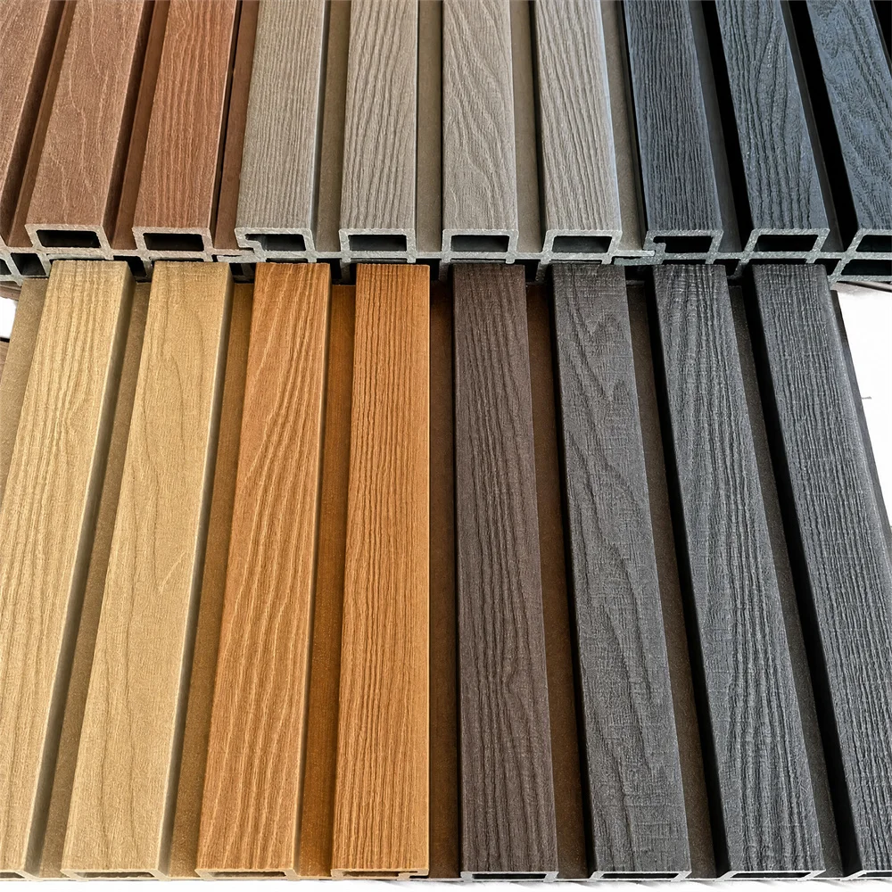 2026 Hot Sale Outdoor WPC Waterproof Wall Panel Fluted Slat Sheet Eco-friendly Board  Warranty for Interior Background Decoratio