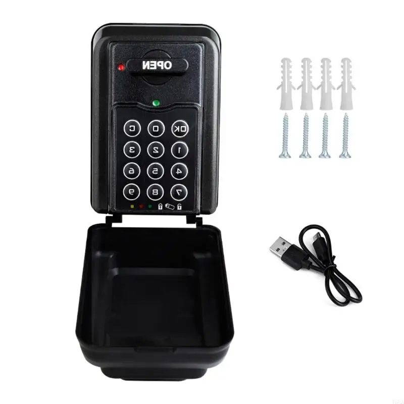 T5EA الجدار مثبتة على قفل مفتاح كبير صندوق القفل صندوق لوكس لوكالة مفتاح احتياطي في الهواء الطلق مربع تخزين مقاوم للماء للمرآب