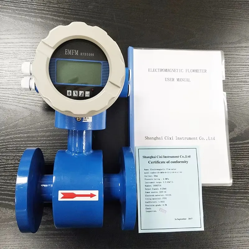 

2025Китайский дистанционный электромагнитный расходомер для суспенрической морской соли с 4-20 мА