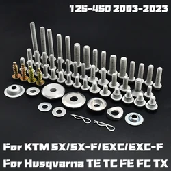 MotorcyclesFairing baffle screw kit For KTM  EXC EXC-F SX SX-F XC XCW 125 150 200 250 300 350 450 500 530 2003-2023