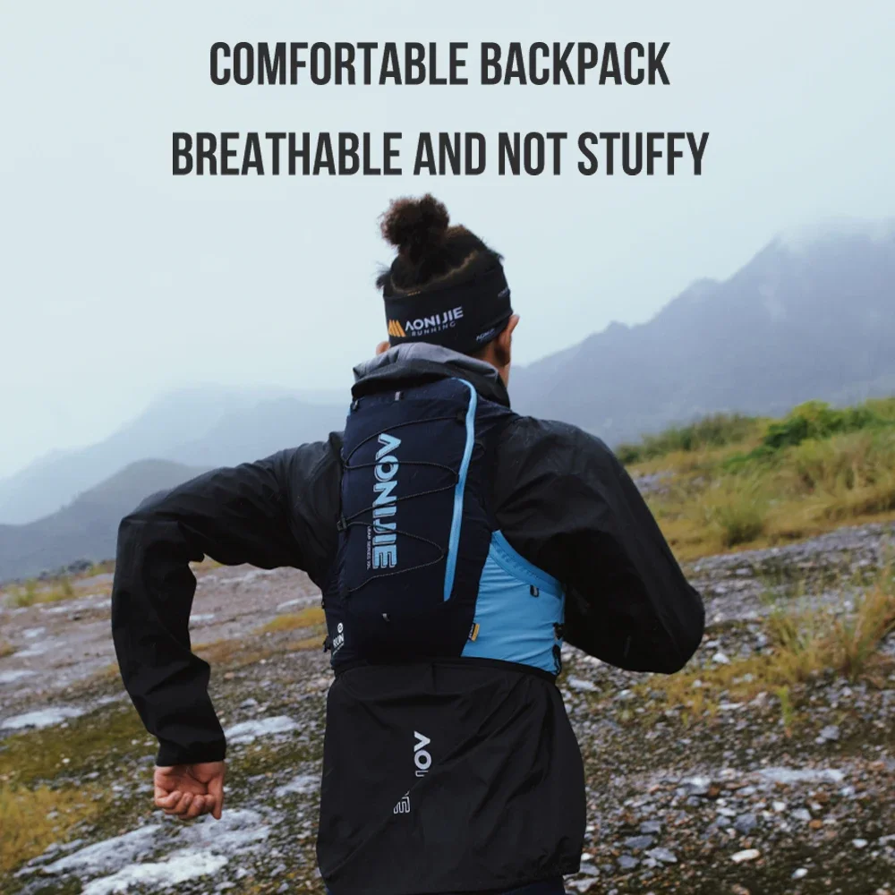 AONIJIE C9116 Unisex 10L Sports Running Backpack Lightweight Off-Road Hydration Pack Vest Hiking Rucksack
