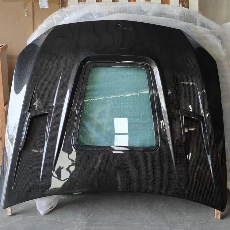 

High Quality Car Engine Hoods Transparent Carbon Fiber Hood For Mercedes Benz C Series C260 C300 C400 W205 C43