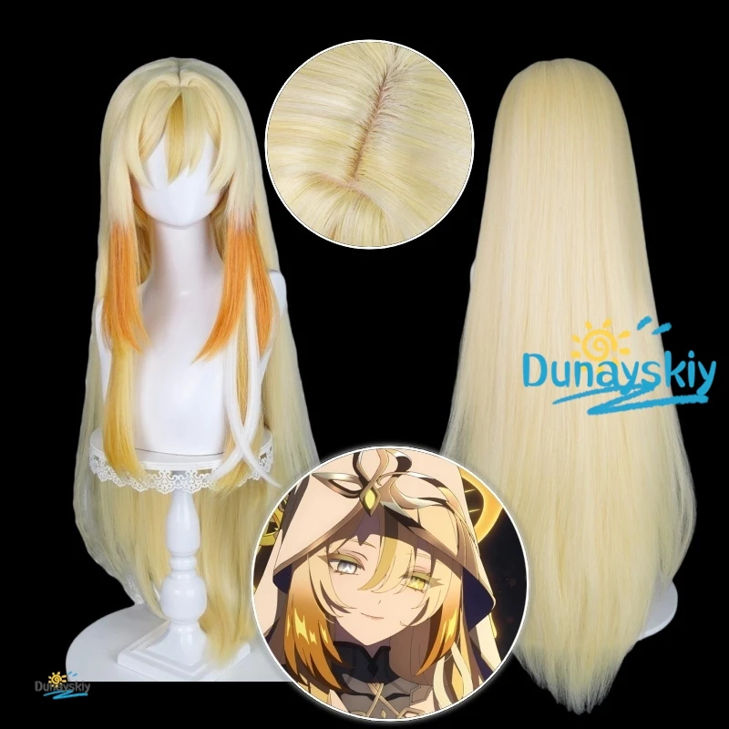 Rhinedottir Genshin تأثير شعر مستعار تأثيري ظلال المبادئ السماوية الشعر النساء الرجال هالوين الدعائم الطرف التبعي