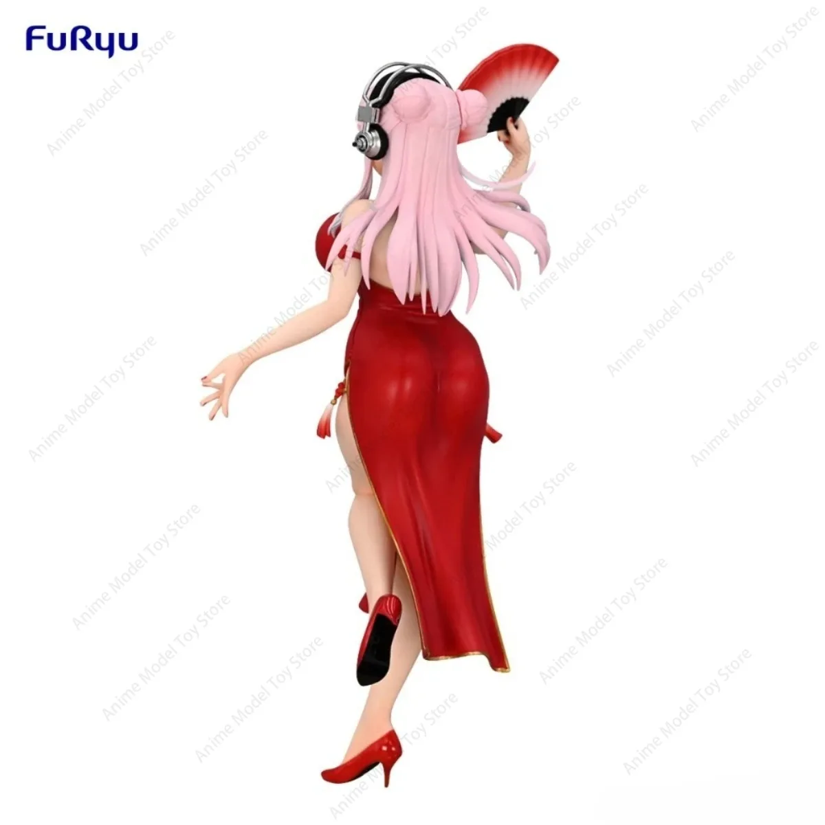 Original FuRyu in Stock Genuine Figures Super Sonico Trio-Try-iT Figure Chinese Dress Ver. Cheongsam Anime Model Kits Action Toy view 5