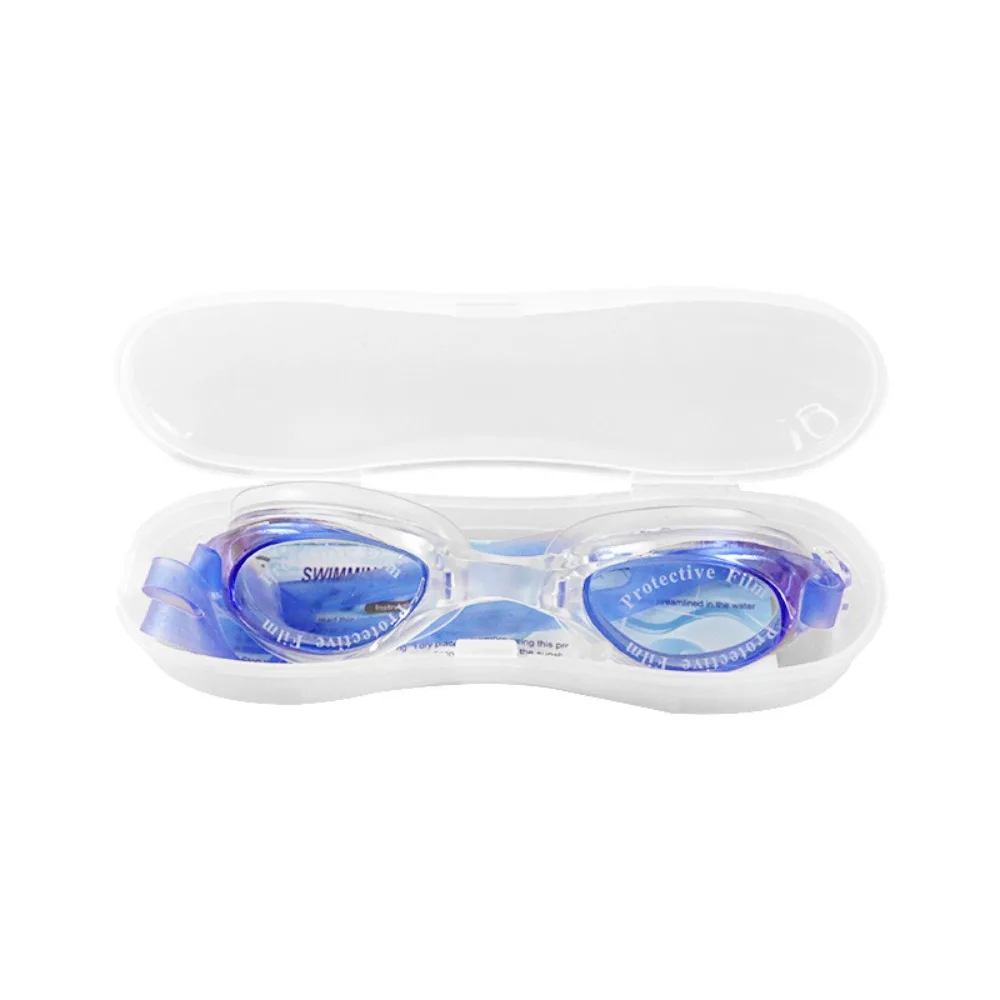 Anti Fog Clear Swimming Goggles New Earplugs Waterproof Swimming Goggles Colored Lenses Swimming Glasses Adult