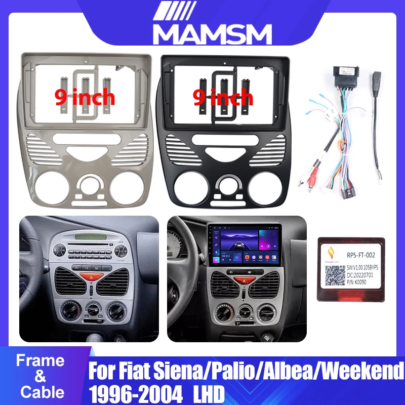 

Для Fiat Siena/Palio 1996-2004 Albea 2002-2004 Weekend 2002-2005 Автомобильная рамка Android Радио 2DIN Fascia Стерео Панель Жгут проводов