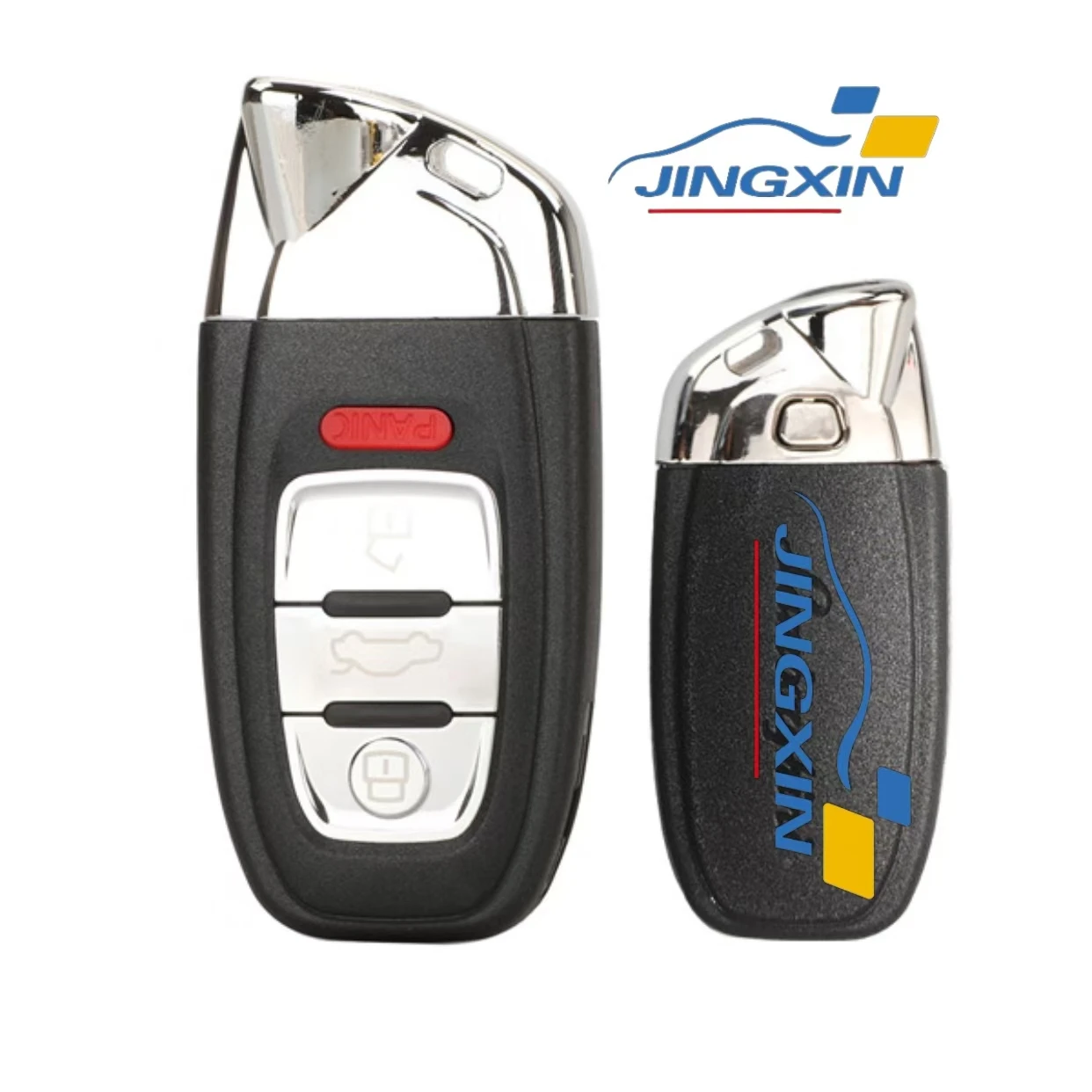 Jingxin  Car Key Fob Shell Keyless Entry Case Cover For Lamborghini for Audi 2008 2011 2012 2013 2014 A4 A5 Q5 With logo letters