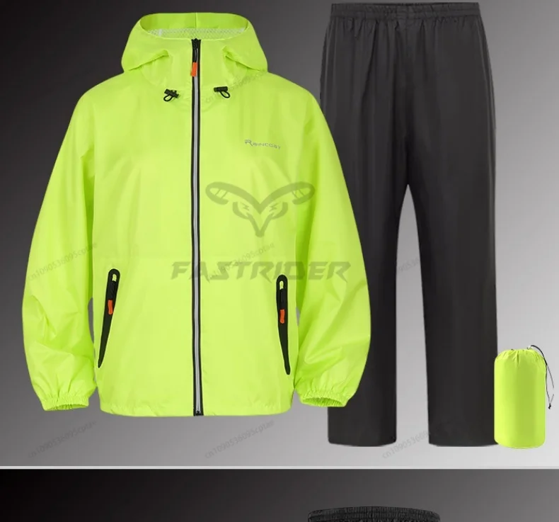 Suit For Summer Unisex Motorcycle RaincoatNew Adult Waterproof Raincoat  Lightweight Breathable Outdoor Rain Wear