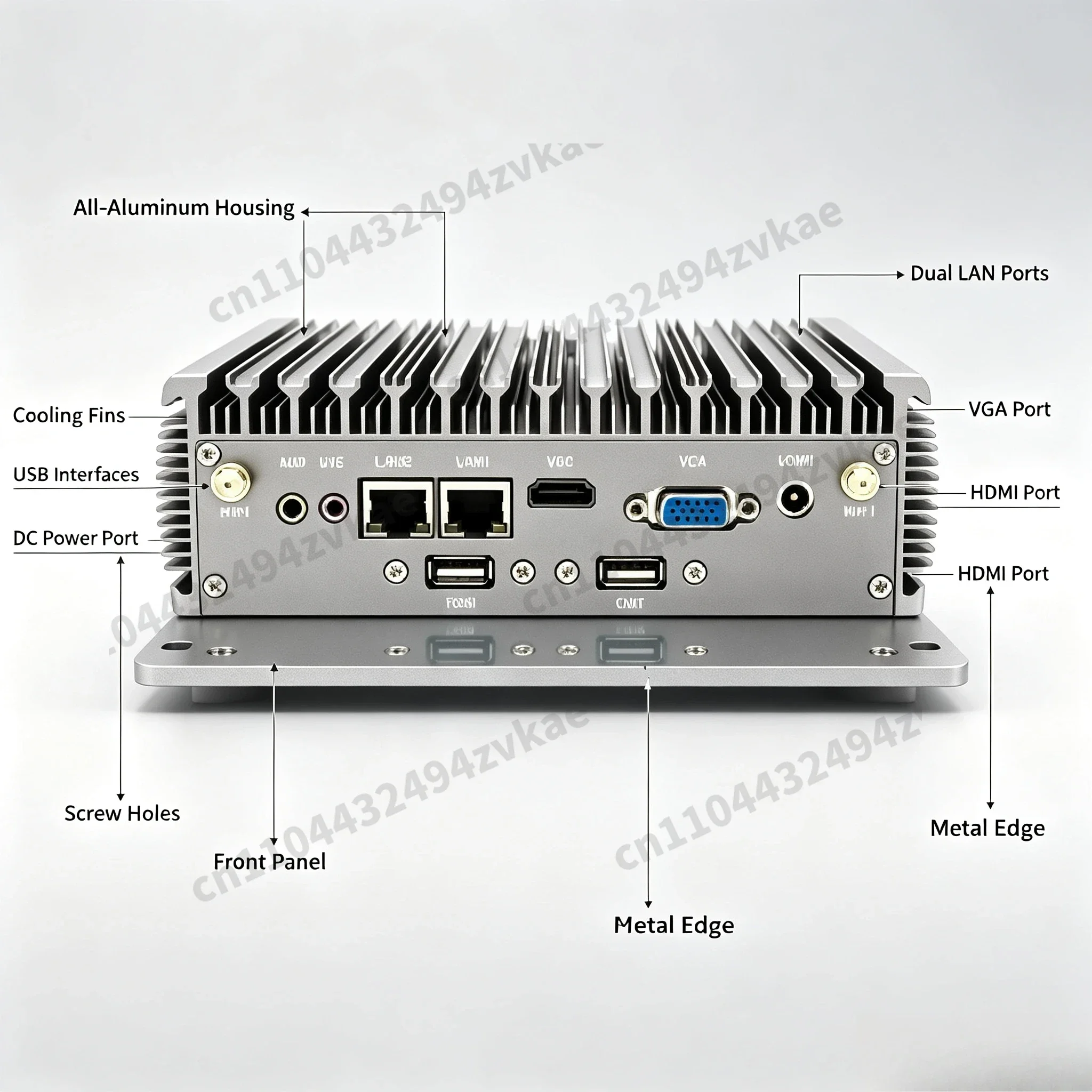 Mini Embedded Industrial Control PC,  i5-10210U / i7-10510U Fanless Micro Industrial Computer, Compact Industrial Host