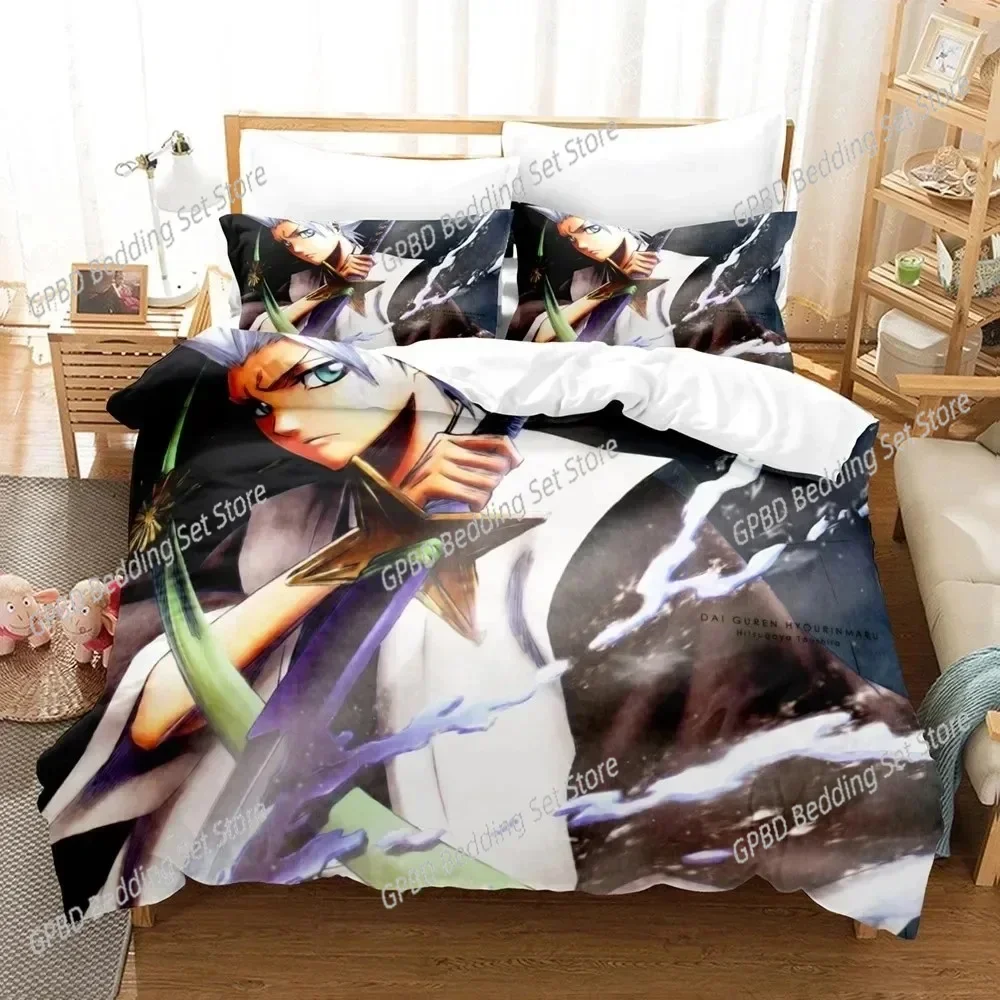 

3D Print Anime Bleach Kurosaki Ichigo Bedding Set Bedroom Soft Modern Bedspreads Comefortable Duvet Cover Quilt Cover Pillowcase