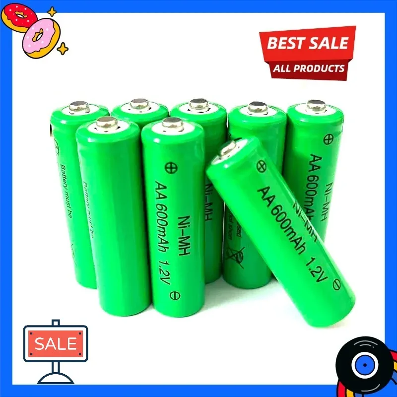 AA 1.2V 600mAh NI-MH Rechargeable Battery for Camera Microphone Flashlight Remote Control MP3/MP4 Player Electric Shaver