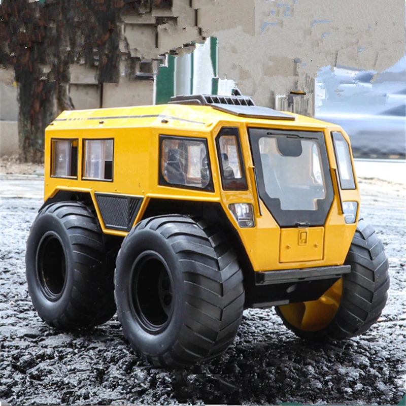 1:24 All-Terrain Sherp Alloy ATV Truck Model Diecasts Metal Off-Road Vehicles Car Model Simulation Sound and Light Kids Toy Gift