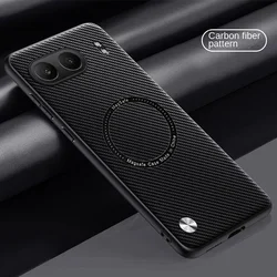 Luxury Business Man Phone Case For oneplus nord 4 one plus  1+ nord 4 Sheepskin Magsafe Magnetic case Leather Lens Back Cover