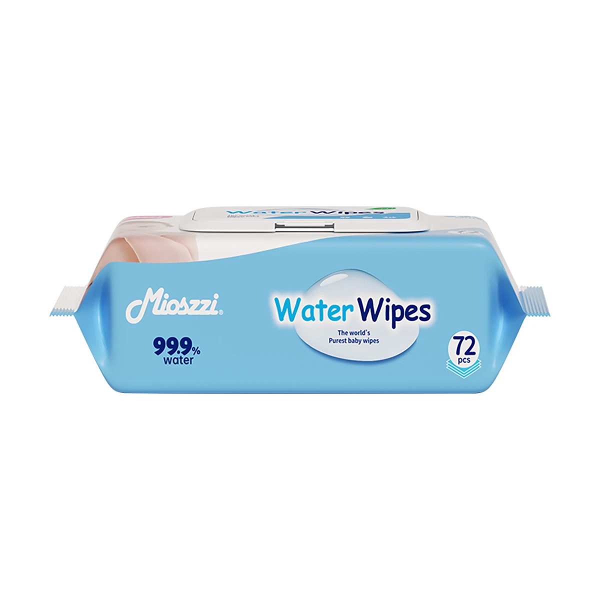 Biodegradable Water Wipes 72 Count,For Sensitive Skin,No Alcholo