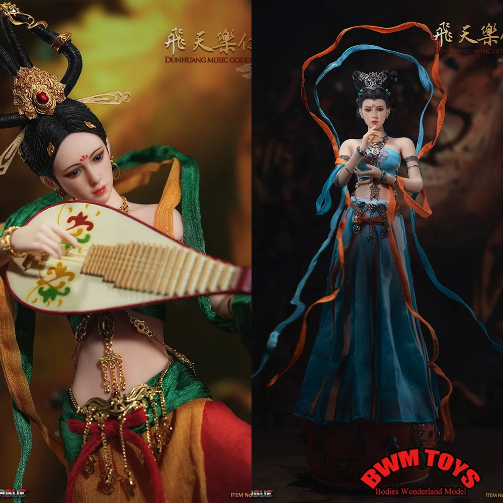 In Stock TBLeague PL2023-205 1/6 Dunhuang Music Goddess 12'' Female Action Figure Doll Full Set Model Toy with Silver Bracelet