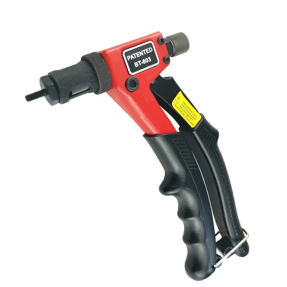 

8inch Hand Rivet Nut Kit with 8 Pcs Mandrels M3, M4, M5, M6, Easily Handling Riveting Rivet Gun Kit w Metric & SAE Nose Pieces