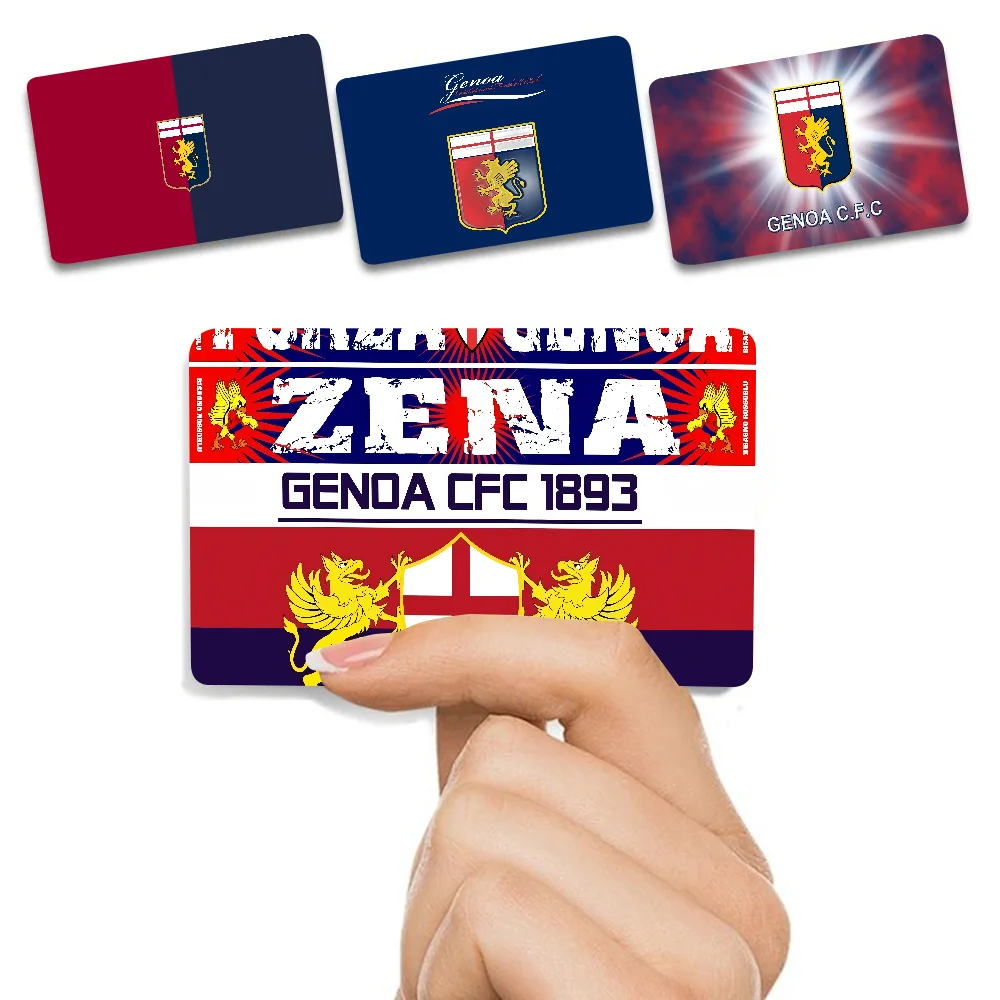 Genoa CFC Anime Cartoon Urso Pele Adesivo Filme Fita Caso Para Grande Cartão de Debito de Crédito Parte Frontal
