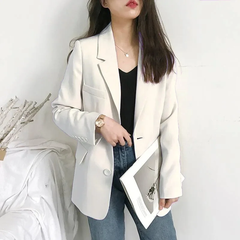 Mode Anzug Jacke frauen 2025, Frühling Herbst Neue Blazer Mantel Joker Koreanische jacken Kurze Outwear Weibliche Casual Einfache overwear