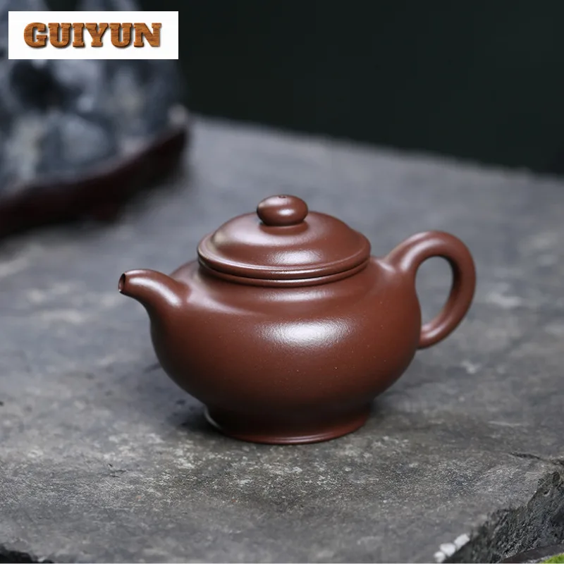 

325 мл антикварные фиолетовые глиняные чайники Исин ручной работы Duo Zhi горшок из необработанной руды фиолетовый грязевой чайник для замачивания чайный сервиз Zisha Коллекция