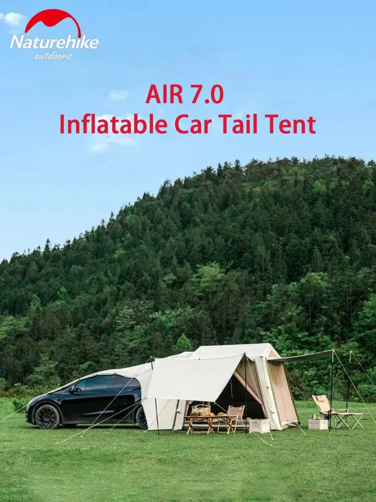 

Naturehike AIR 7.0 Inflatable Car Tail Tent Camping Sunshade Waterproof SUV MPV Side Tunnel Beach Outdoor 35㎡ Tent With Canopy