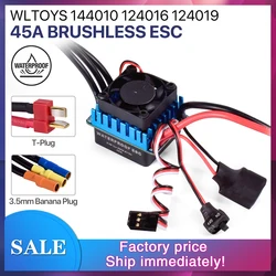 Wltoys Brushed ESC Waterproof ESC Speed Controller with 45A  Brushless BEC for 1/12 RC Car 124016 Parts for RC Car ESC