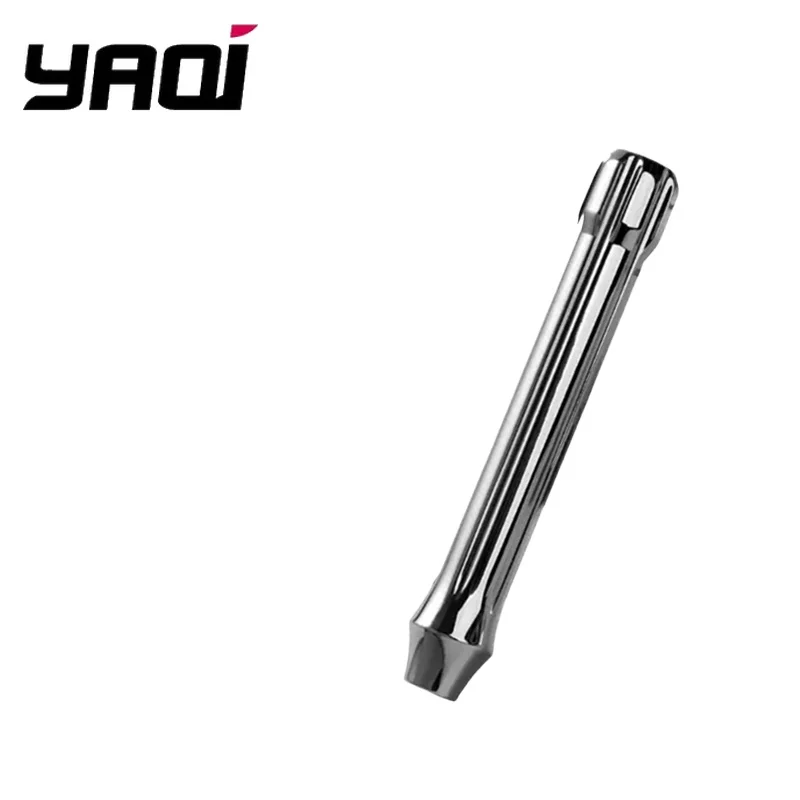 مقبض ماكينة حلاقة آمن للرجال من YAQI Tsuka بطول حوالي 65 جرام 86 مم، أداة احترافية لتصفيف اللحية من الفولاذ المقاوم للصدأ المصقول #6