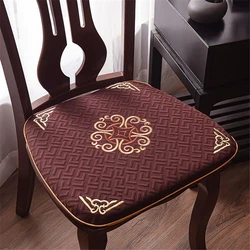 New High-end Chinese Household Dining Chair Cushion All-season Universal Anti-slip Thicken Horseshoe Shape Decoration Chair Mat