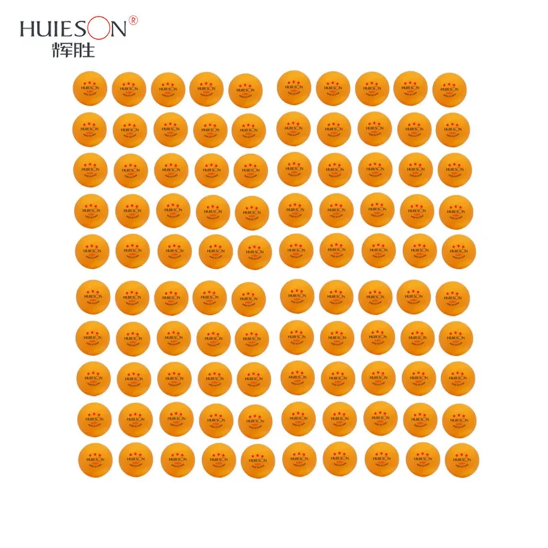 HUIESON 3 스타 탁구공, ABS 플라스틱 탁구 훈련 공, 로봇 멀티볼 훈련용, G40 + mm, 2.8g