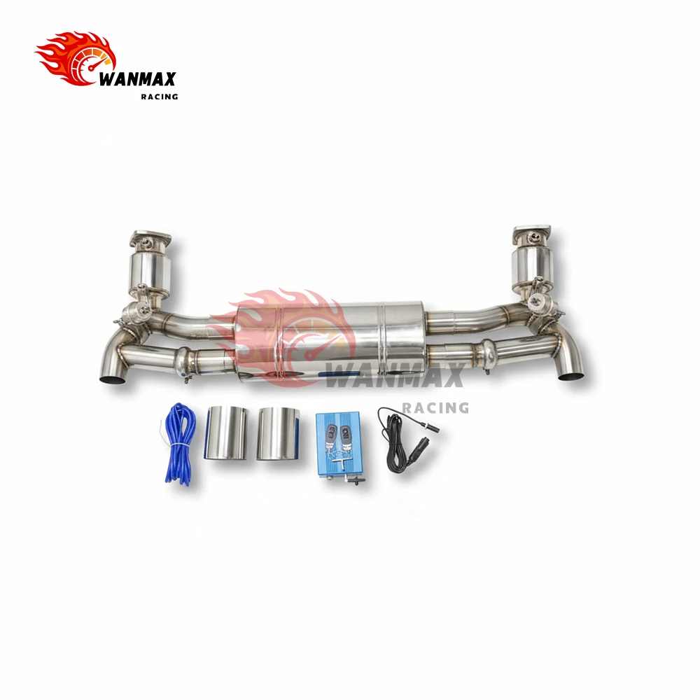 High Performance Valvetronic Axle-Back Exhaust System  for 911.2 Change to GT2 RS Style Muffler with Remote Control