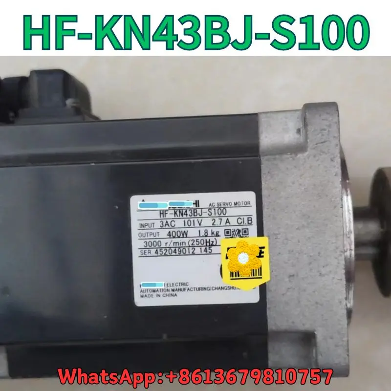 second-hand Motor HF-KN43BJ-S100 400W test OK Fast Shipping