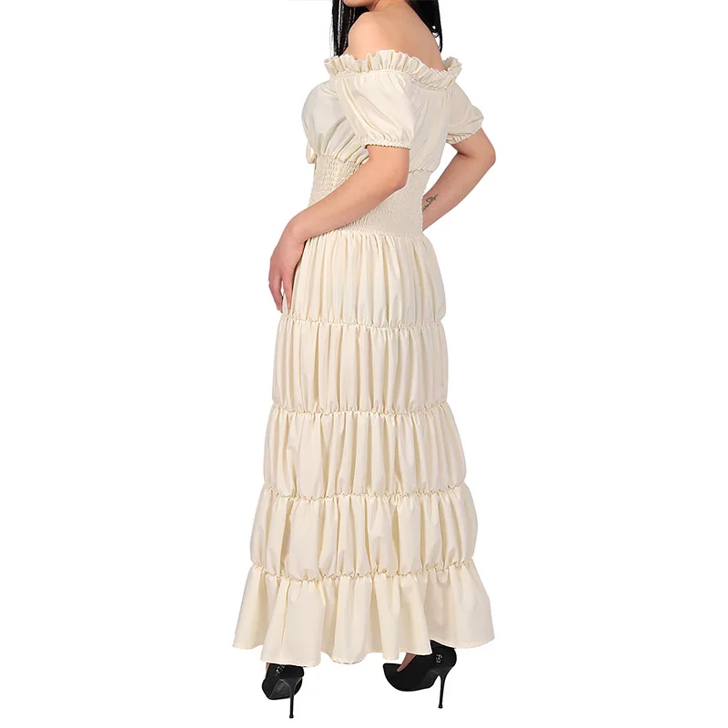 

Женское длинное платье, средневековый сценический костюм эпохи Возрождения, винтажный доктор, ролевая нижняя одежда на Хэллоуин, внутренняя модальная...