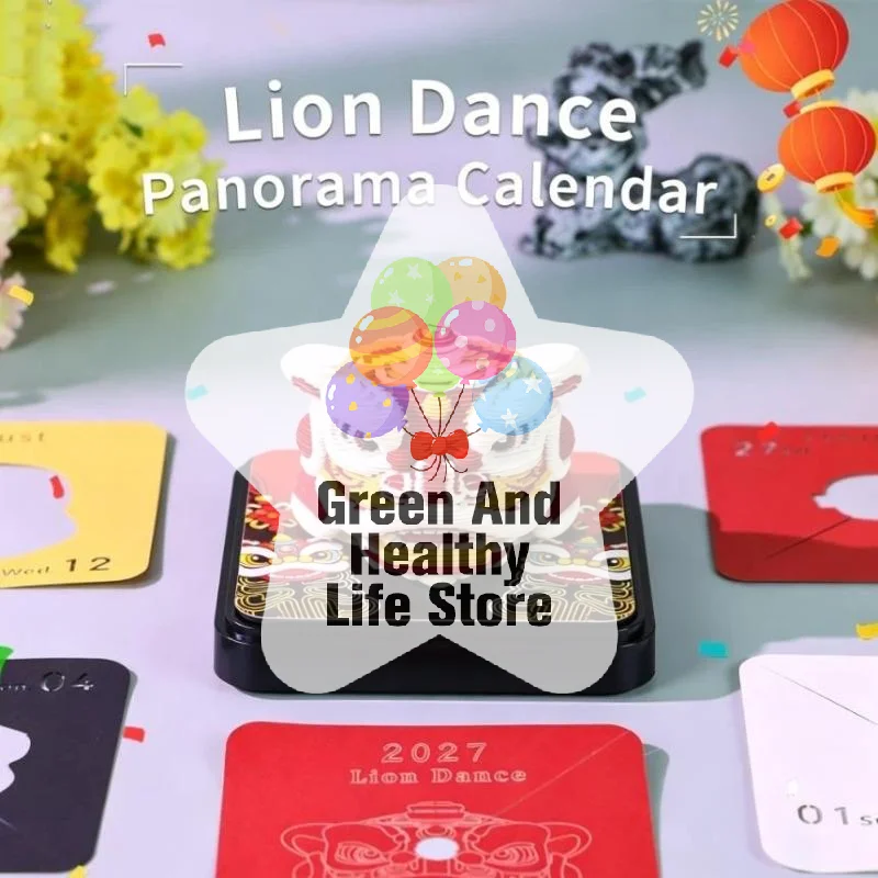 Time Piece Calendar 2027 Desk Calendar 3D Tear-away Calendar Paper Carving Art Memo Pad Notepad Christmas Desktop Decoration