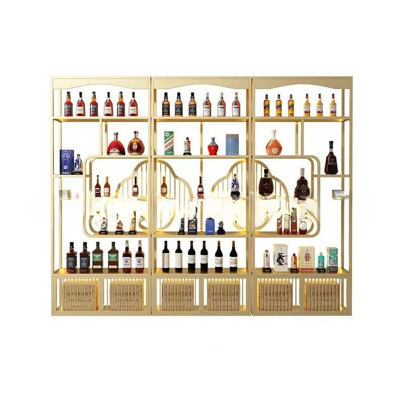 

New Chinese wine rack wrought iron red wine rack winery