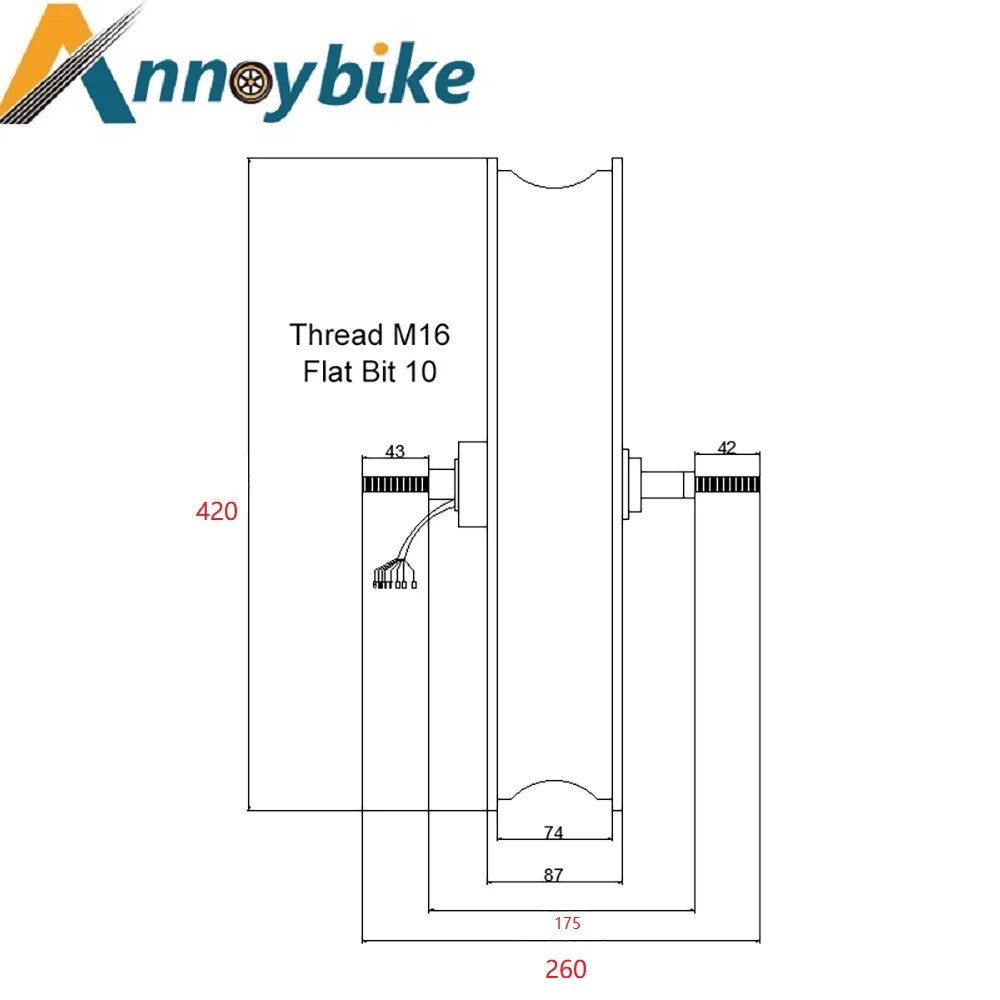 60V 72V 3500W 4500W Dual Hall Sensor Motor For 20 Inch Electric Motorcycle Electric Scooter Electric BikeBicycle Fork Size 175mm