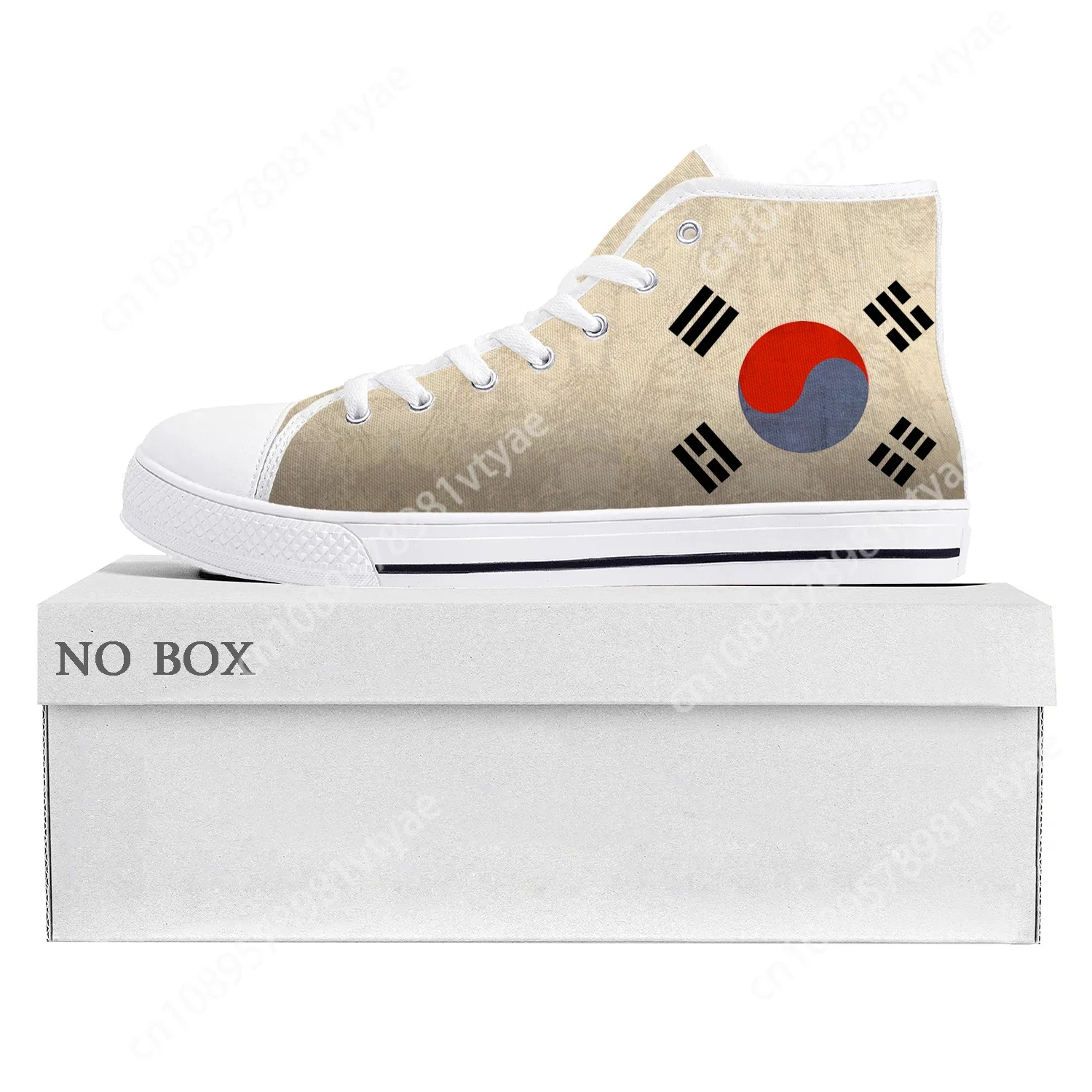 

Korean Flag High Top High Quality Sneakers Mens Womens Teenager Canvas Sneaker South Korea Casual Couple Shoes Custom Shoe