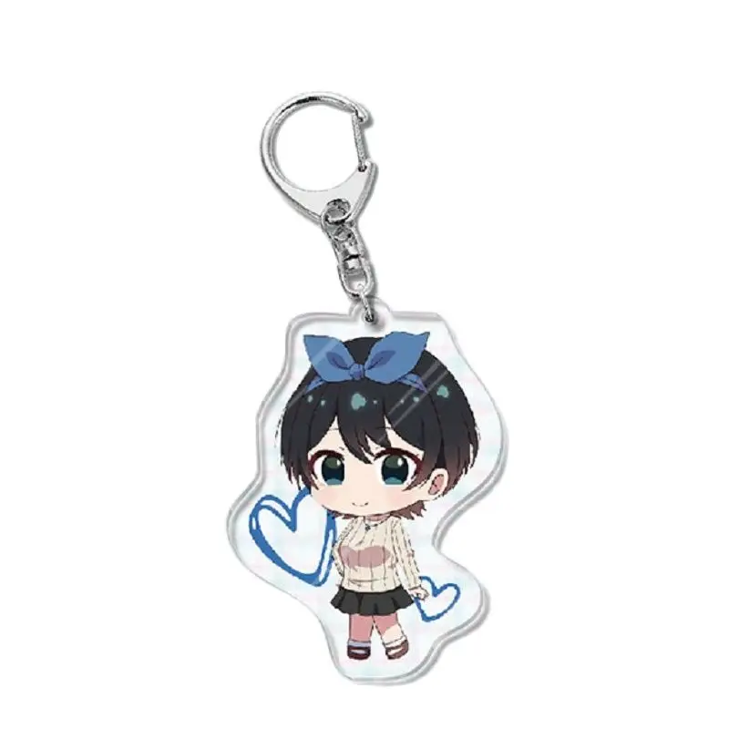 Anime Rent A Girlfriend Figures Ichinose Chizuru Nanami Mami Sarashina Ruka Cosplay Acrylic Key Chains Cute Pendant Xmas Gift