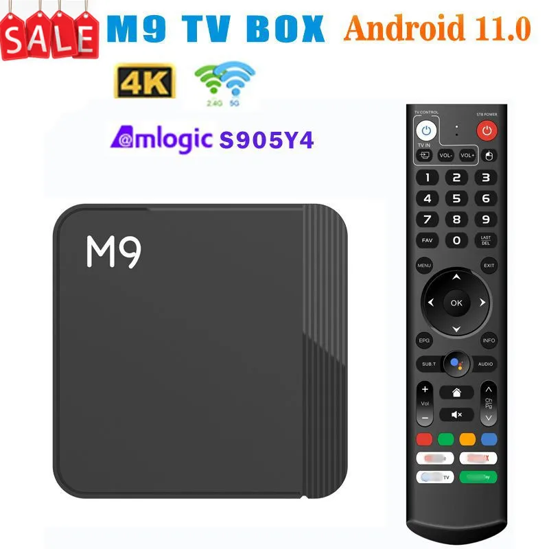 M9 Android 11.0 TV box S905X4 2/4GB 16/32GB wifi BT5.0 HD 4K Network Player Set Top Box