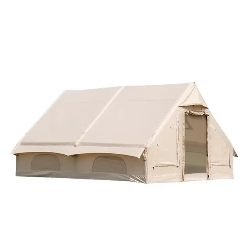 Cotton Four-Season Camping Canopy Tent with Quick Automatic Opening Waterproof Ridge Shelter for Travel & Mountaineering