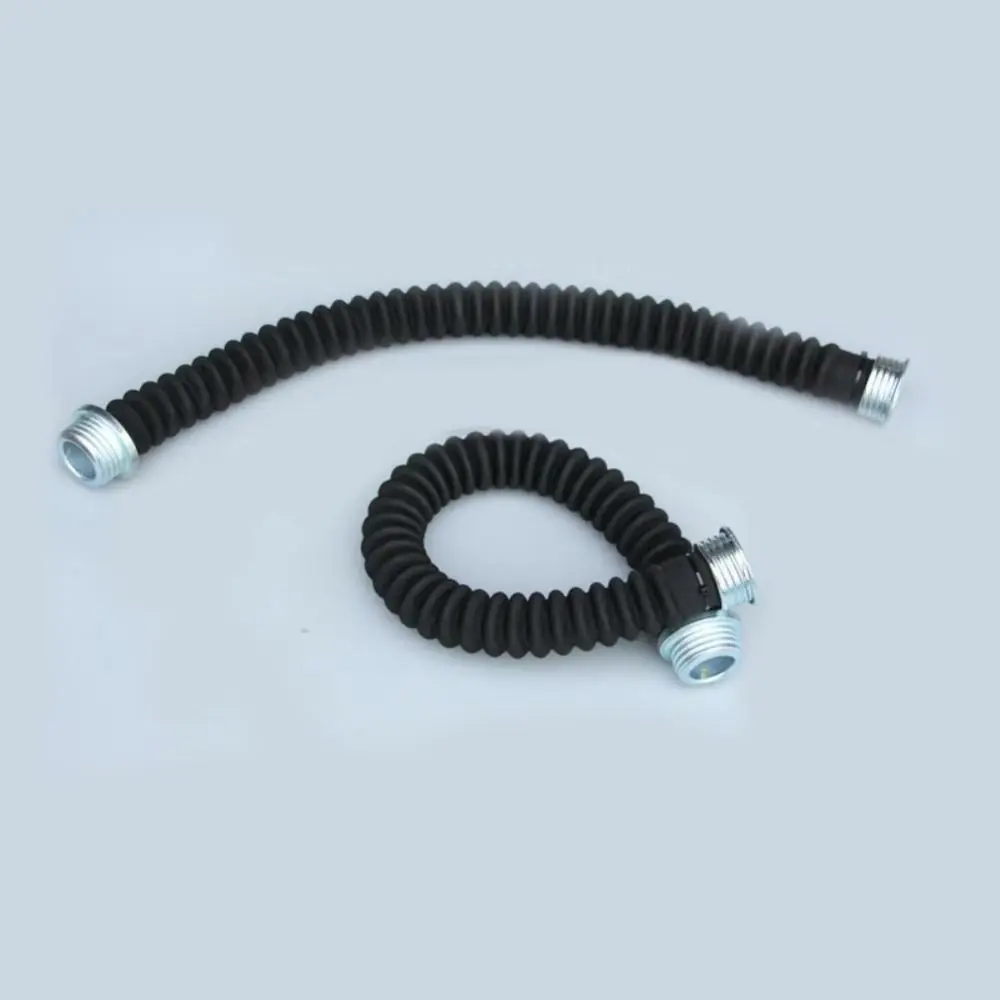 Universal 0.5m/1m Gas Mask Tube Suitable Replaceable Hose Connector Household Gas Mask Filter Rubber Hose Gas Mask Accessories