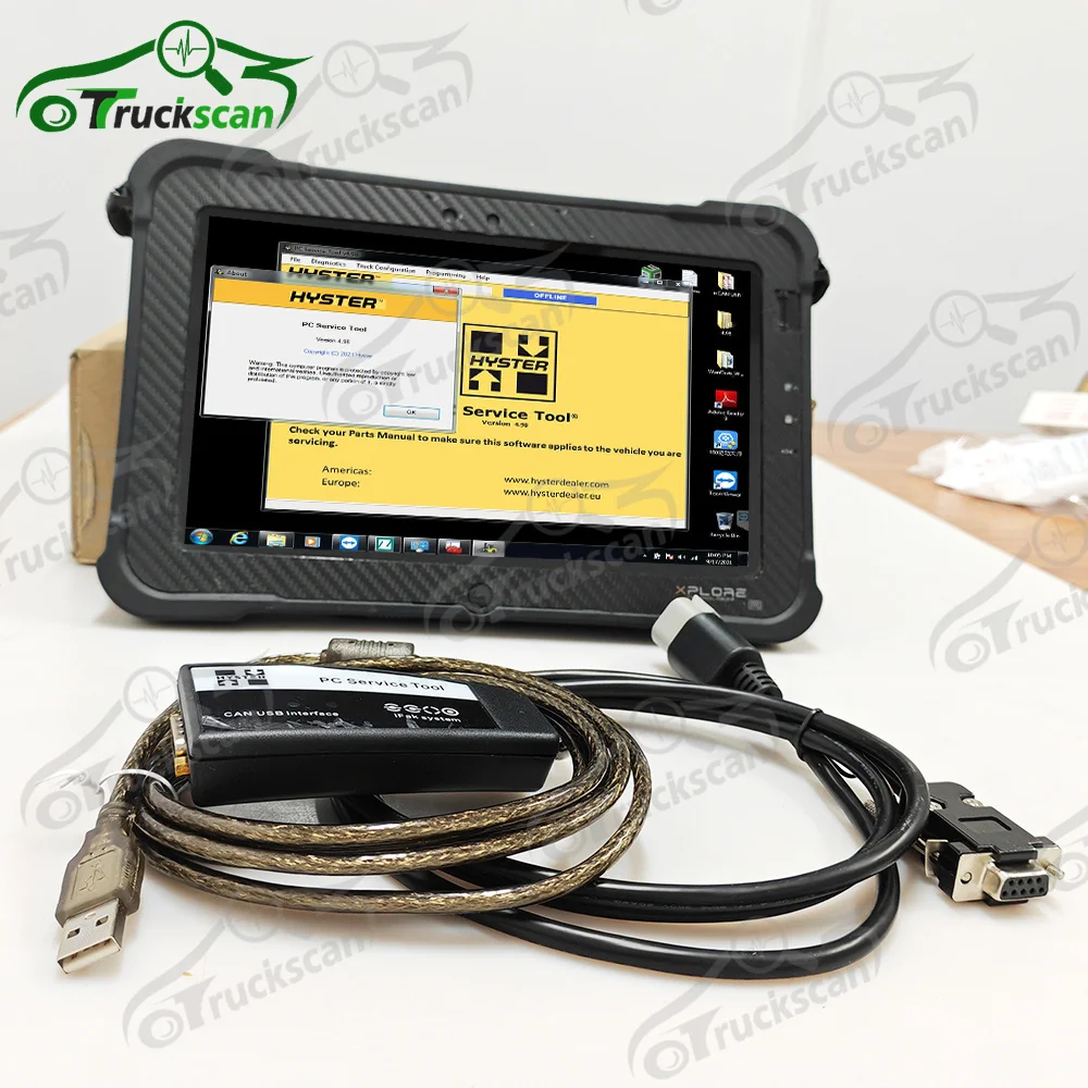 For Yale hyster PC Service Tools YH 4.99 forklift auto truck diagnosis scanner tool+Xplore Tablet CAN USB Interface