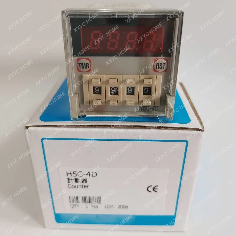 

H5C-4D Counter 24VDC/220V 4 Digits Preset Counter With Base New & Original