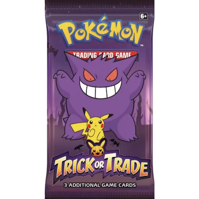 Original Pokemon Card PTCG American Version Halloween Souvenir Cards Pack Trick or Trade