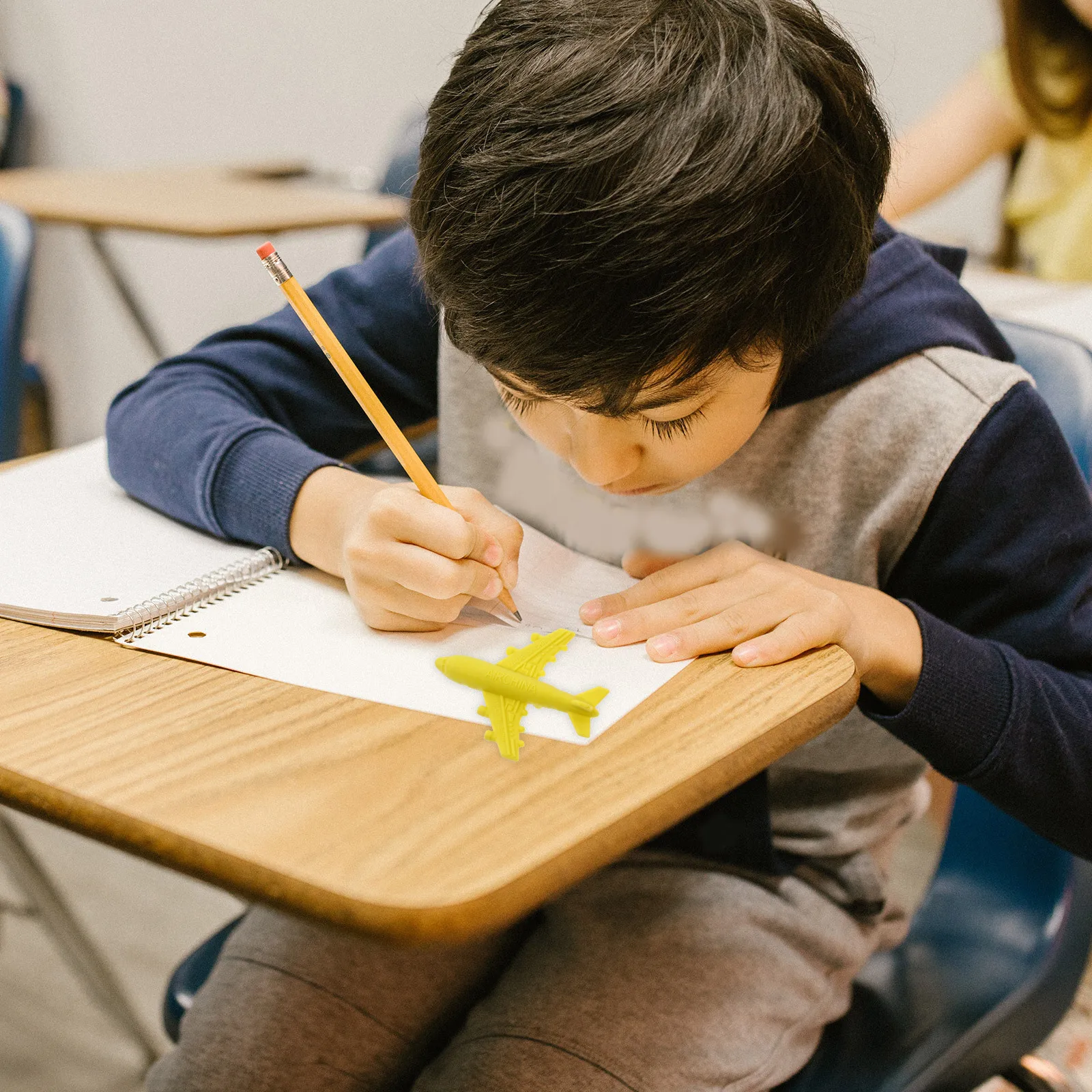 

12pcs Mini Airplane Eraser For Kids Cute Pencil Erasers Set Rubber Erasers Bulk School Supplies Assorted Colors