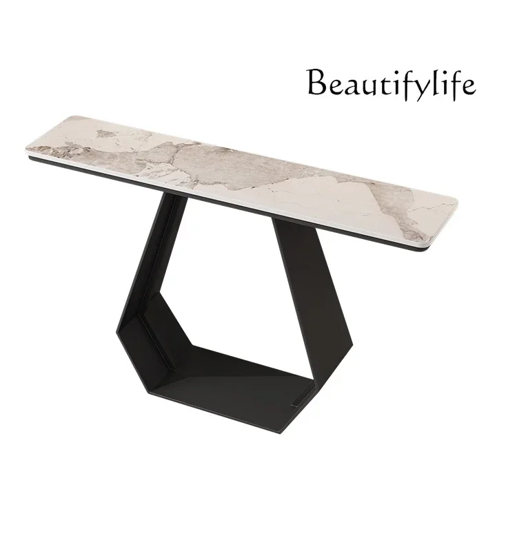S The High-end Entrance Is Against The Wall, Facing The Door, Narrow Cabinet, Modern Simple Corridor, End View Table, Table