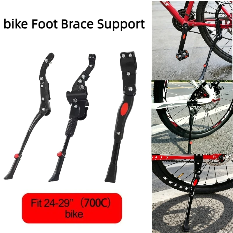 Fahrradständer, Verstellbarer MTB- und Rennrad-Seitenständer, Fahrradstütze, Fußstütze, Zubehör