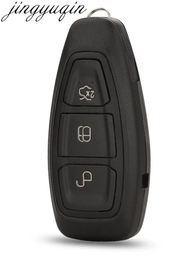 Jingyuqin 3 Buttons Remote Car Key Case Shell For Ford Focus C-MAX Fiesta 2011 2012 2013 2014 2015 2016 2017 2018 2019