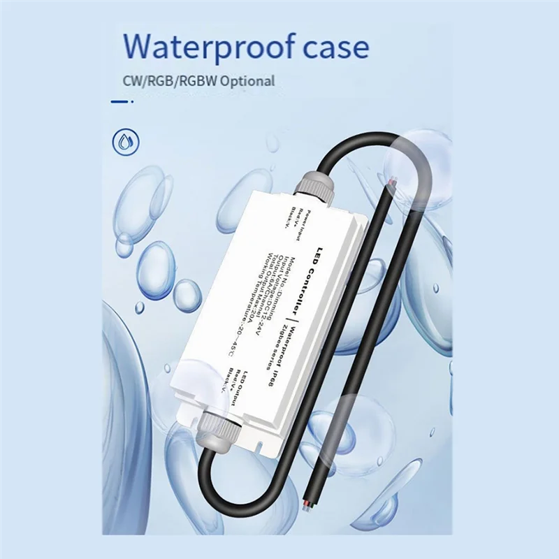 APPLIA-Tuya WIFI DC12V 24V LED Strip Waterproof Controller IP68 Rain-Proof With Tuya Voice Remote Control