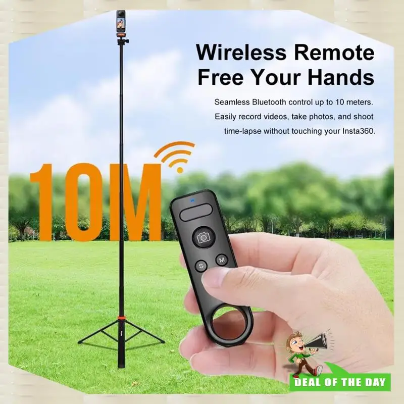 جهاز تحكم عن بعد بتقنية البلوتوث للتسليم لمدة 24 ساعة لوحدة التحكم في الصور والفيديو Insta360 X5/X4/X3/X2/Go3/Go3s/ACE/ACE Pro1/ACE Pro2